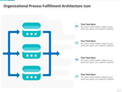 Organizational process fulfillment architecture icon