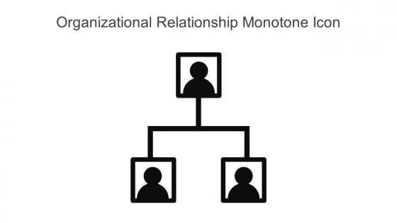 Organizational Relationship Monotone Icon In Powerpoint Pptx Png And Editable Eps Format