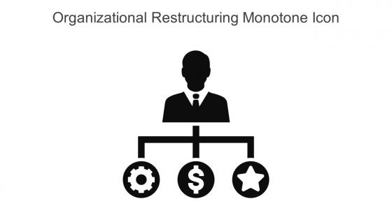 Organizational Restructuring Monotone Icon In Powerpoint Pptx Png And Editable Eps Format