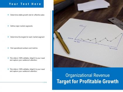 Organizational revenue target for profitable growth