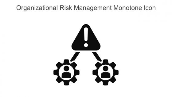 Organizational Risk Management Monotone Icon In Powerpoint Pptx Png And Editable Eps Format