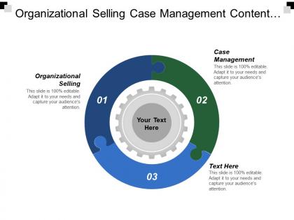 Organizational selling case management content marketing six sigma fundamentals cpb