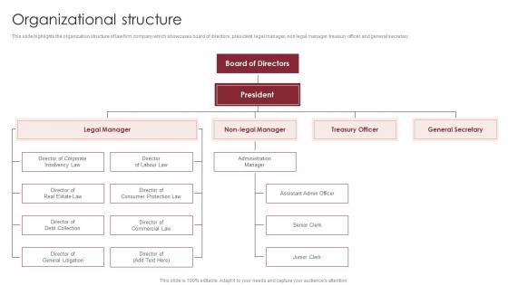 Organizational Structure Global Legal Services Company Profile Ppt Slides Design Inspiration