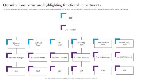 Organizational Structure Highlighting Functional Departments Comprehensive Guide For Global
