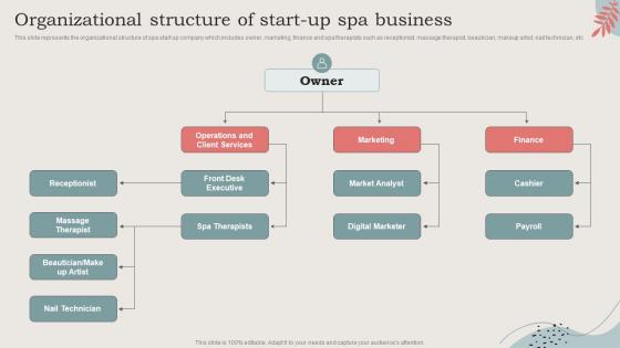 Organizational Structure Of Start Up Spa Business Ideal Image Medspa Business BP SS
