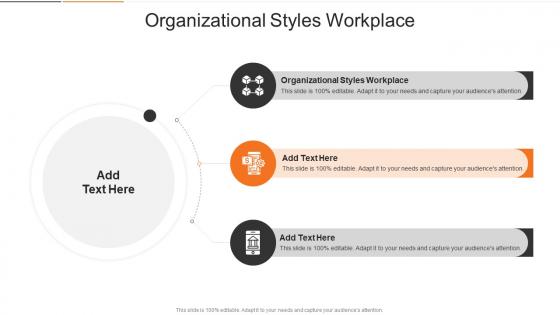 Organizational Styles Workplace In Powerpoint And Google Slides Cpb