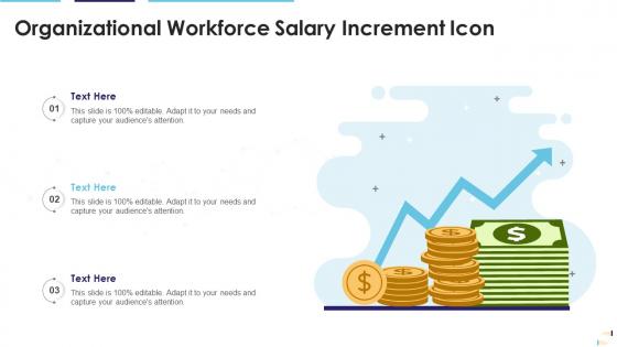 Organizational Workforce Salary Increment Icon