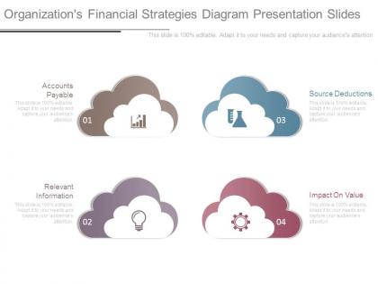 Organizations financial strategies diagram presentation slides