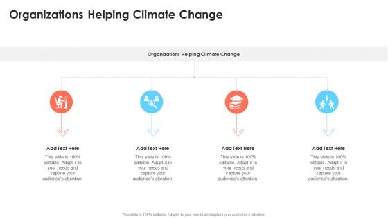 Organizations Helping Climate Change In Powerpoint And Google Slides Cpb