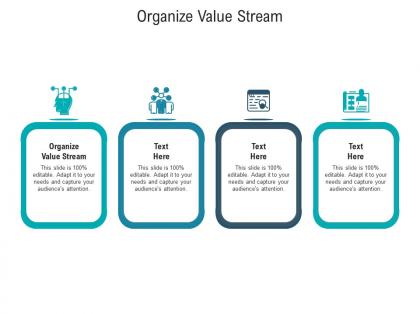 Organize value stream ppt powerpoint presentation gallery model cpb
