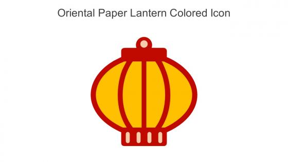 Oriental Paper Lantern Colored Icon In Powerpoint Pptx Png And Editable Eps Format