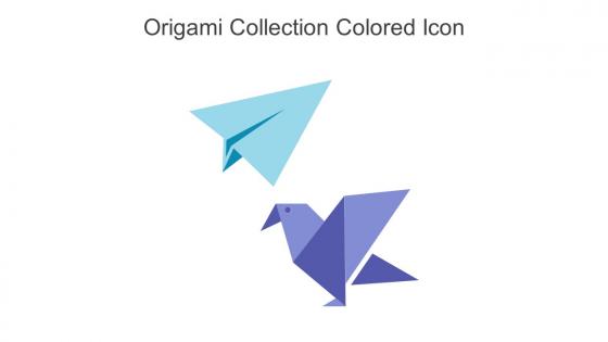 Origami Collection Colored Icon In Powerpoint Pptx Png And Editable Eps Format