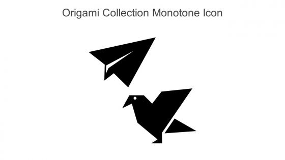Origami Collection Monotone Icon In Powerpoint Pptx Png And Editable Eps Format