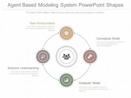 Original agent based modeling system powerpoint shapes