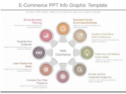 Original e commerce ppt info graphic template