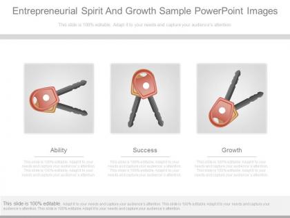 Original entrepreneurial spirit and growth sample powerpoint images