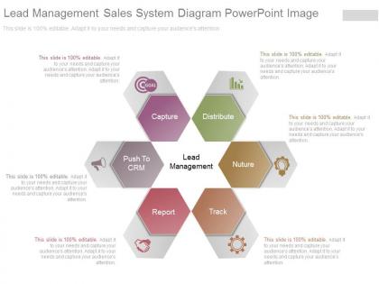 Original lead management sales system diagram powerpoint image