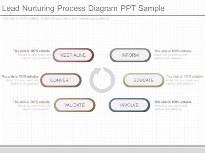 Original lead nurturing process diagram ppt sample