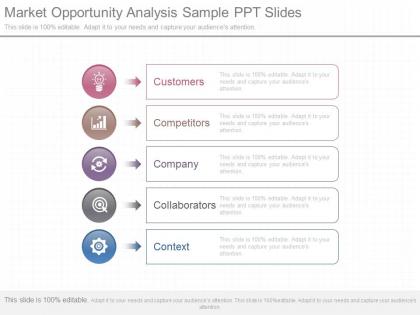 Original market opportunity analysis sample ppt slides