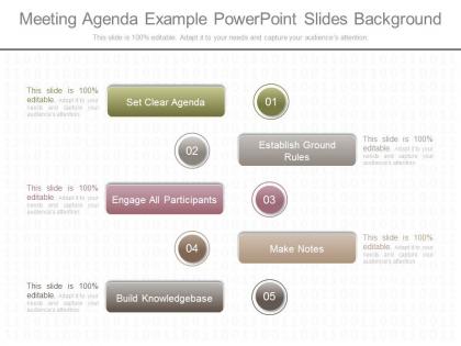Original meeting agenda example powerpoint slides background