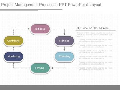 Original project management processes ppt powerpoint layout