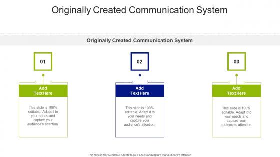 Originally Created Communication System In Powerpoint And Google Slides Cpb