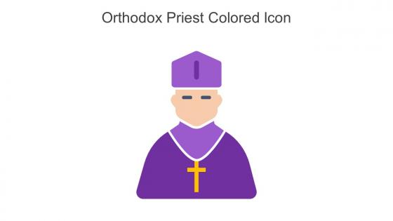 Orthodox Priest Colored Icon In Powerpoint Pptx Png And Editable Eps Format