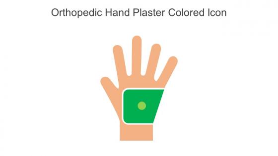 Orthopedic Hand Plaster Colored Icon In Powerpoint Pptx Png And Editable Eps Format