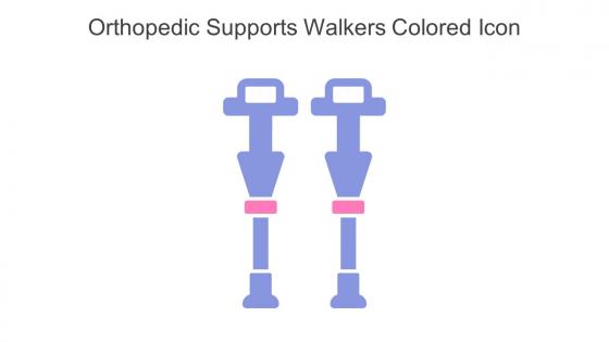 Orthopedic Supports Walkers Colored Icon In Powerpoint Pptx Png And Editable Eps Format