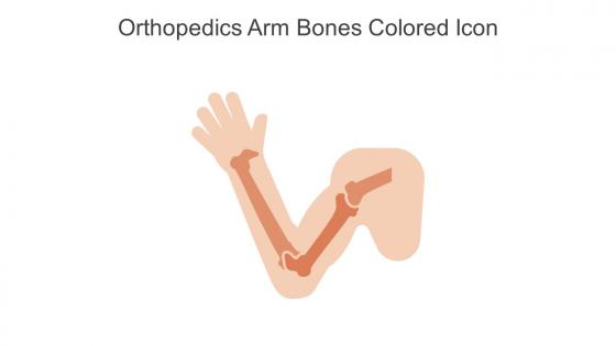 Orthopedics Arm Bones Colored Icon In Powerpoint Pptx Png And Editable Eps Format