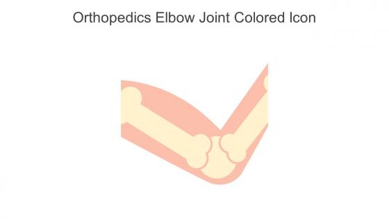 Orthopedics Elbow Joint Colored Icon In Powerpoint Pptx Png And Editable Eps Format