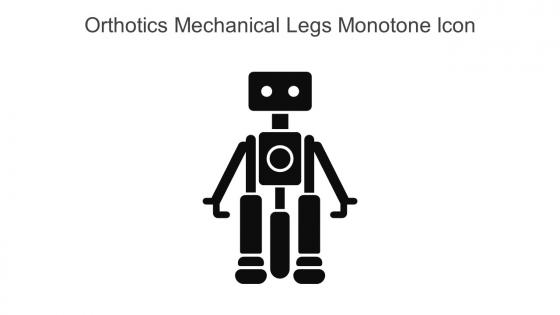 Orthotics Mechanical Legs Monotone Icon In Powerpoint Pptx Png And Editable Eps Format
