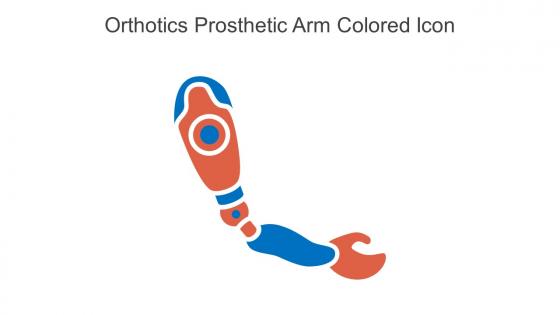 Orthotics Prosthetic Arm Colored Icon In Powerpoint Pptx Png And Editable Eps Format