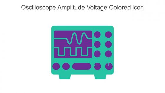 Oscilloscope Amplitude Voltage Colored Icon In Powerpoint Pptx Png And Editable Eps Format
