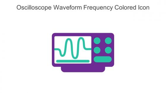 Oscilloscope Waveform Frequency Colored Icon In Powerpoint Pptx Png And Editable Eps Format