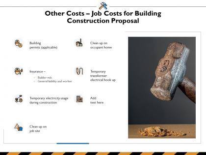 Other costs job costs for building construction proposal ppt powerpoint presentation layouts topics