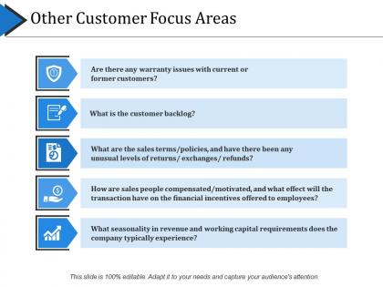 Other customer focus areas ppt slide styles