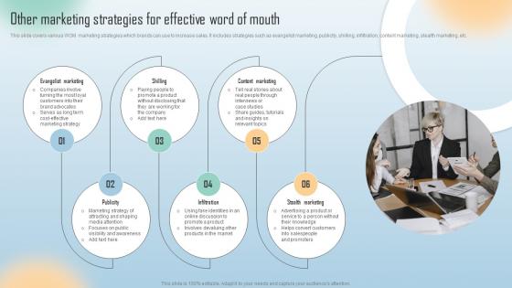 Other Marketing Strategies For Effective Word Of Mouth Word Of Mouth Marketing