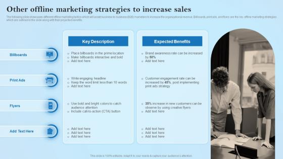 Other Offline Marketing Strategies To Increase Sales Creative Business Marketing Ideas MKT SS V