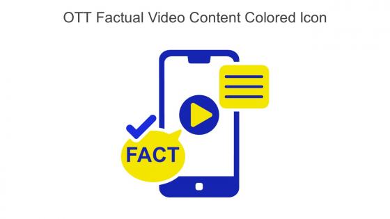 Ott Factual Video Content Colored Icon In Powerpoint Pptx Png And Editable Eps Format