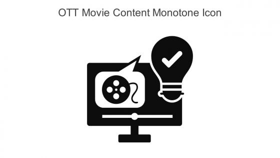 Ott Movie Content Monotone Icon In Powerpoint Pptx Png And Editable Eps Format