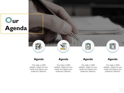 Our agenda b65 ppt powerpoint presentation file model