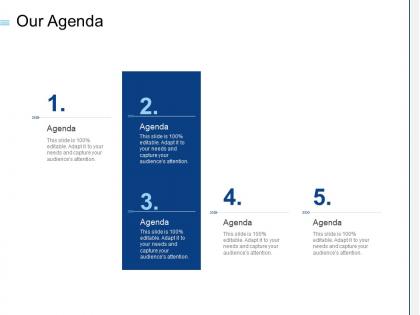 Our agenda c1470 ppt powerpoint presentation model structure
