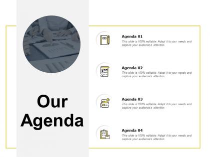 Our agenda checklist f96 ppt powerpoint presentation pictures tips