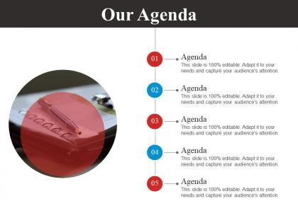 Our agenda powerpoint slide presentation guidelines