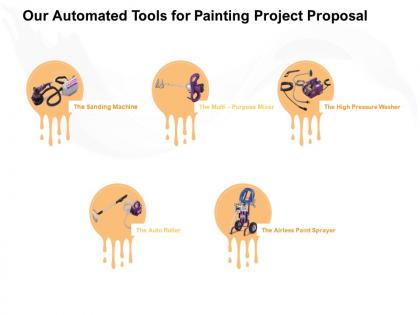 Our automated tools for painting project proposal ppt powerpoint presentation outline