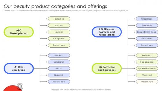 Our Beauty Product Categories And Offerings Customer Demographic Segmentation MKT SS V