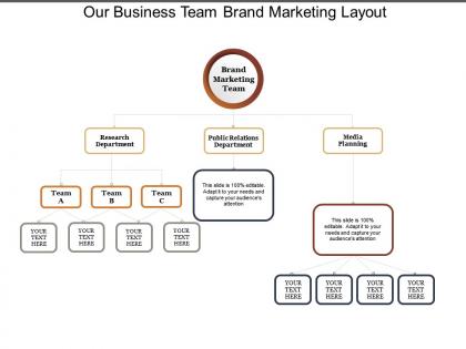Our business team brand marketing layout