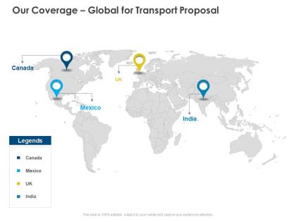 Our coverage global for transport proposal ppt powerpoint presentation slides portrait