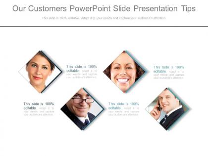 Our customers powerpoint slide presentation tips